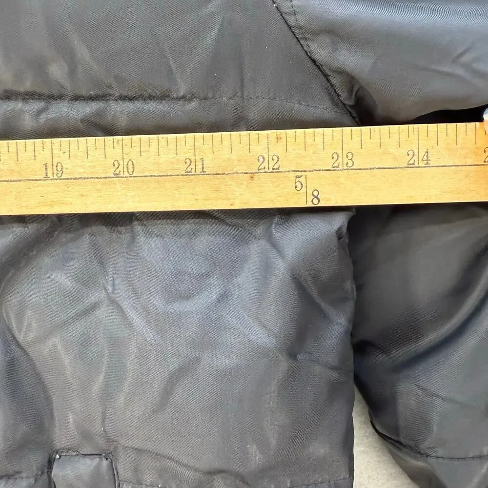 Castle X Raceware Puffer Coat Youth XL Black Hidden Hood Snowmobile Jacket - Picture 12 of 13